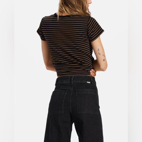 BILLABONG — black wide leg denim size 27. - Picture 7 of 8